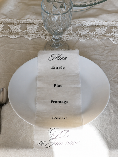 Menus tissu