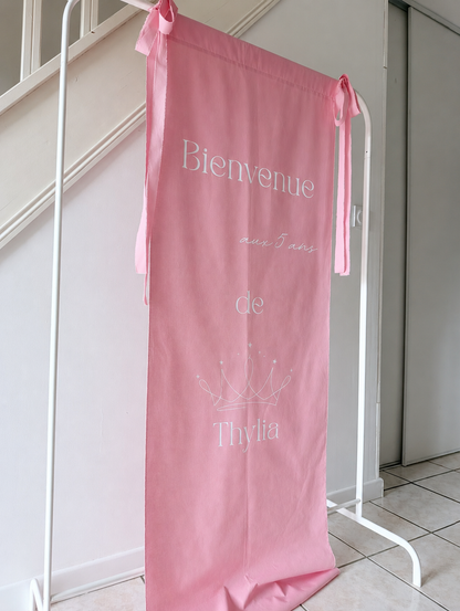 Panneau de Bienvenu tissu